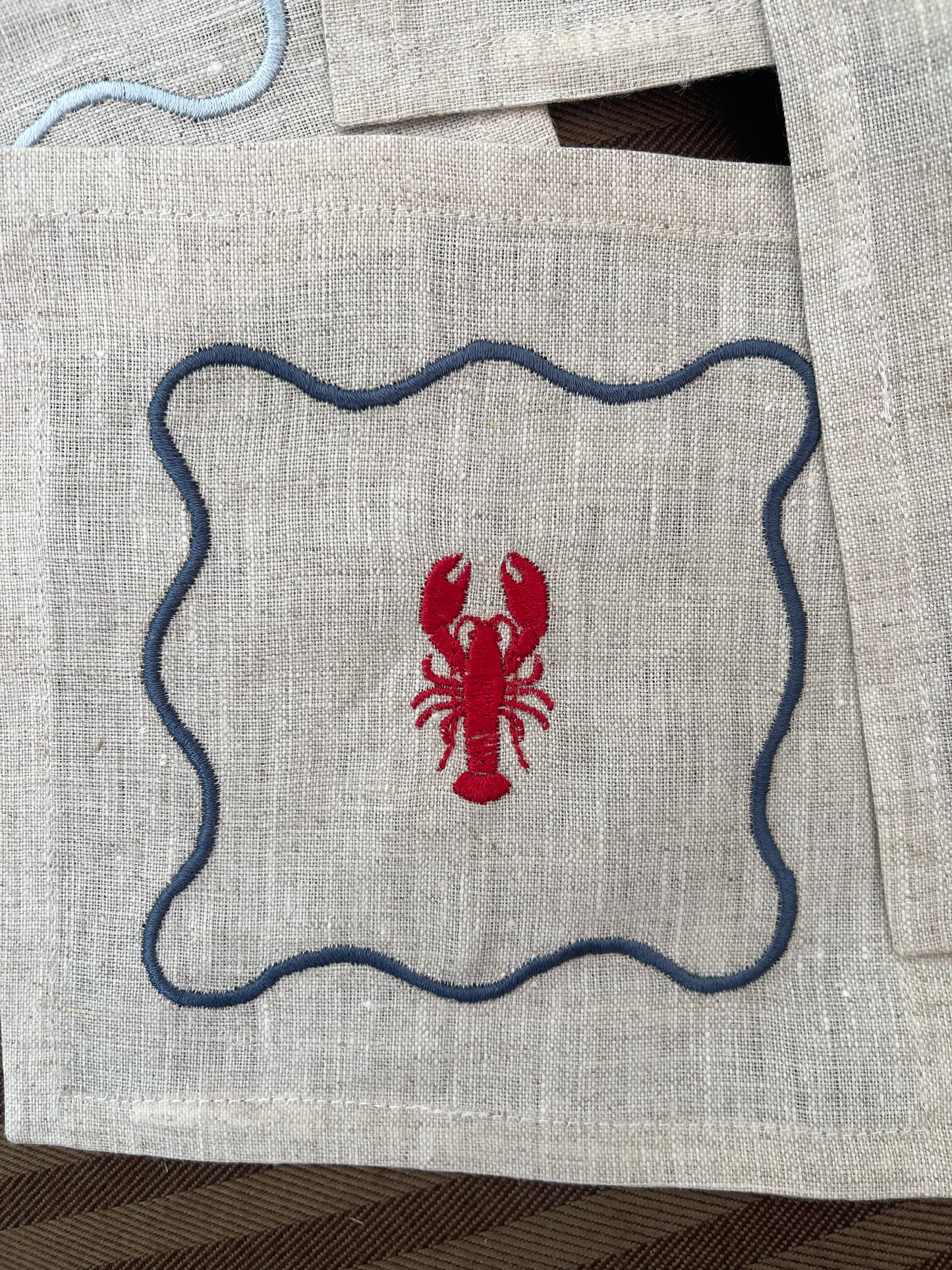 Framed Coastal Cocktail Napkins