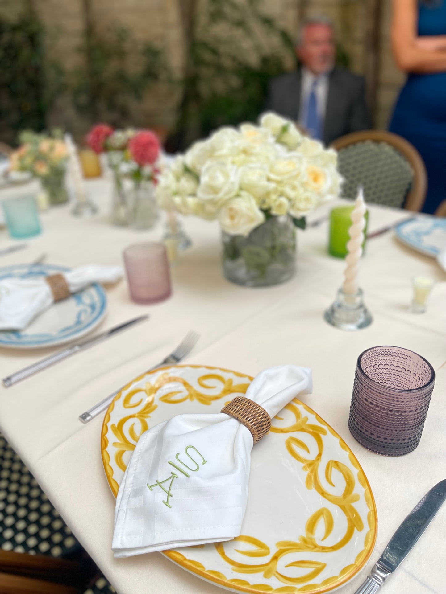 Classic Modern Monogram - Dinner Napkins