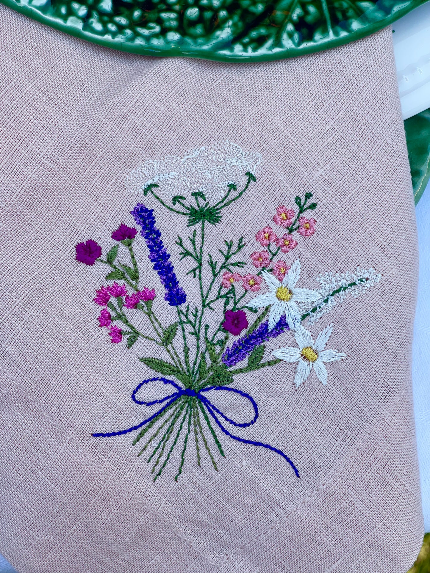 Wild Flower Bouquet Pink Napkin