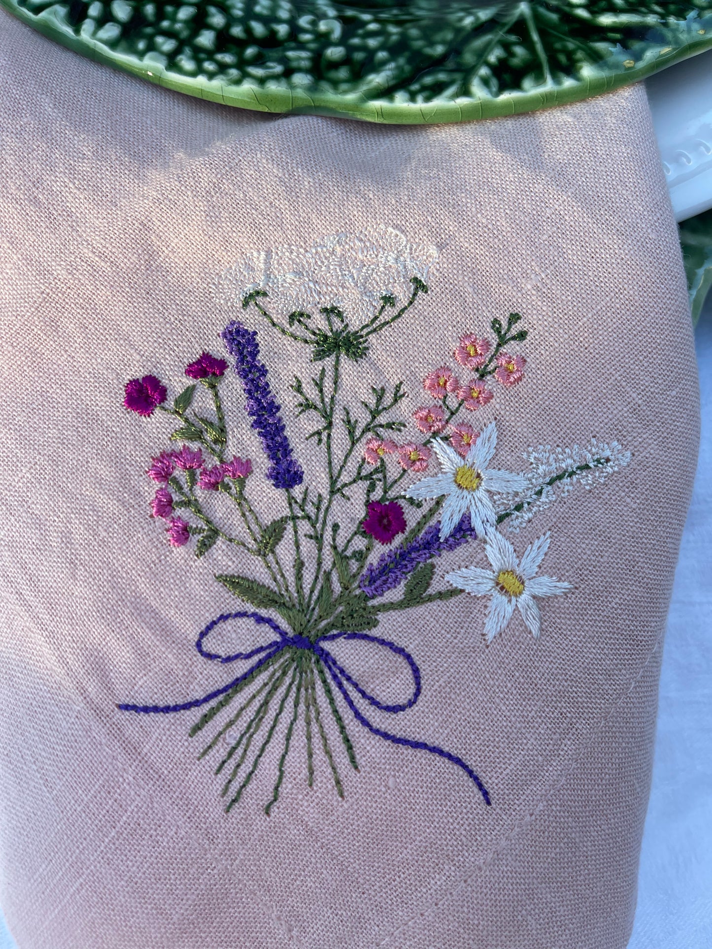 Wild Flower Bouquet Pink Napkin