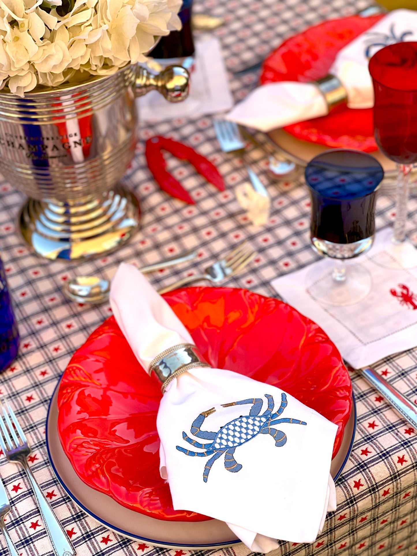 Chic Lobster Dinner Napkins