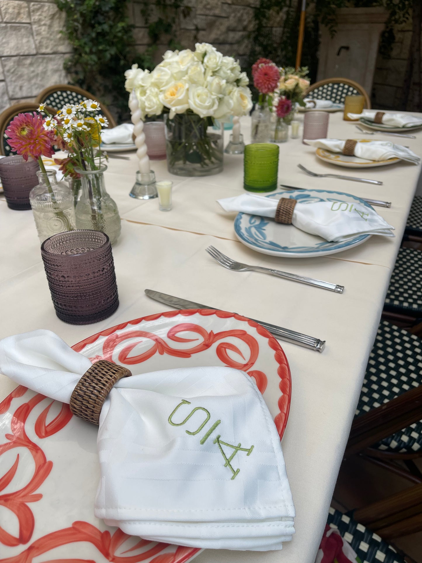Classic Modern Monogram - Dinner Napkins