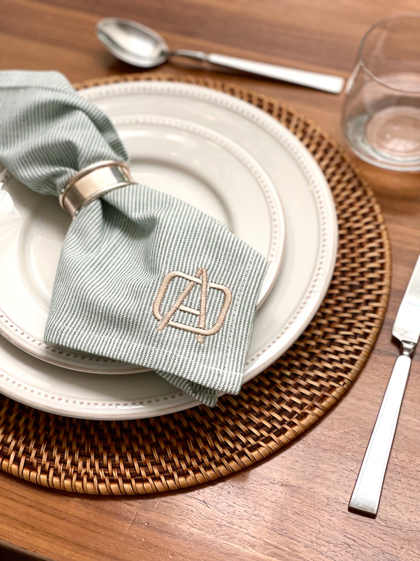 Modern Monogram Napkins (set of 4)