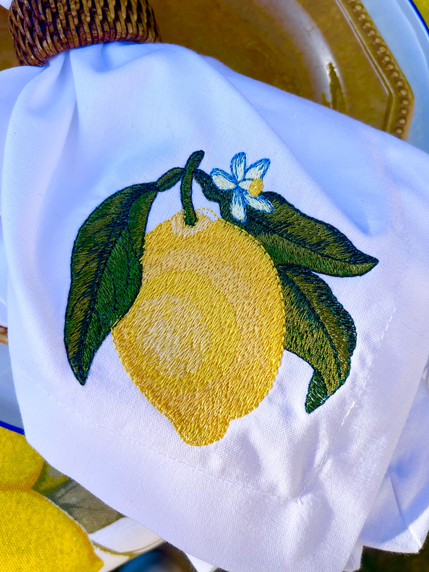 Lemon Dinner Napkin