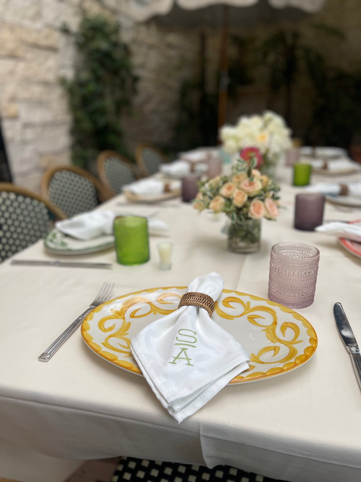 Classic Modern Monogram - Dinner Napkins