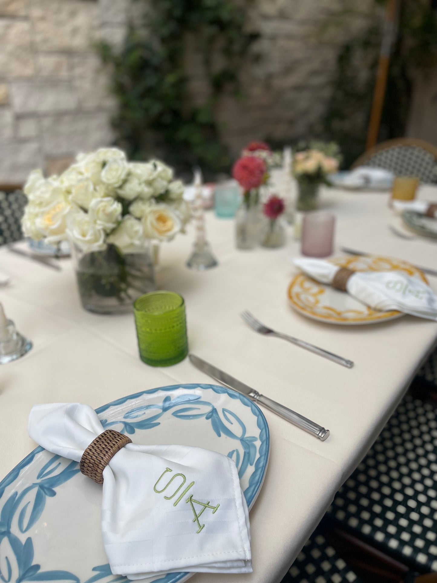 Classic Modern Monogram - Dinner Napkins