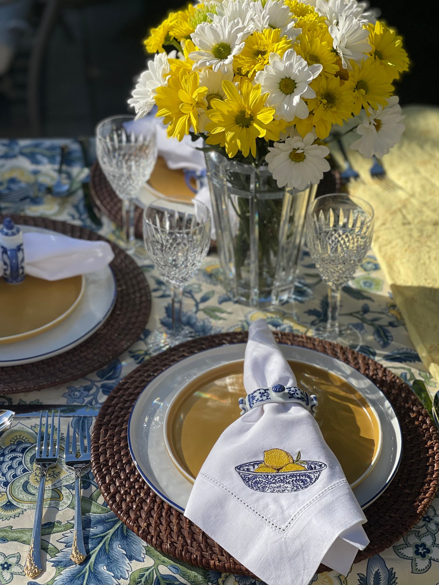 Lemon Bowl Dinner Napkin