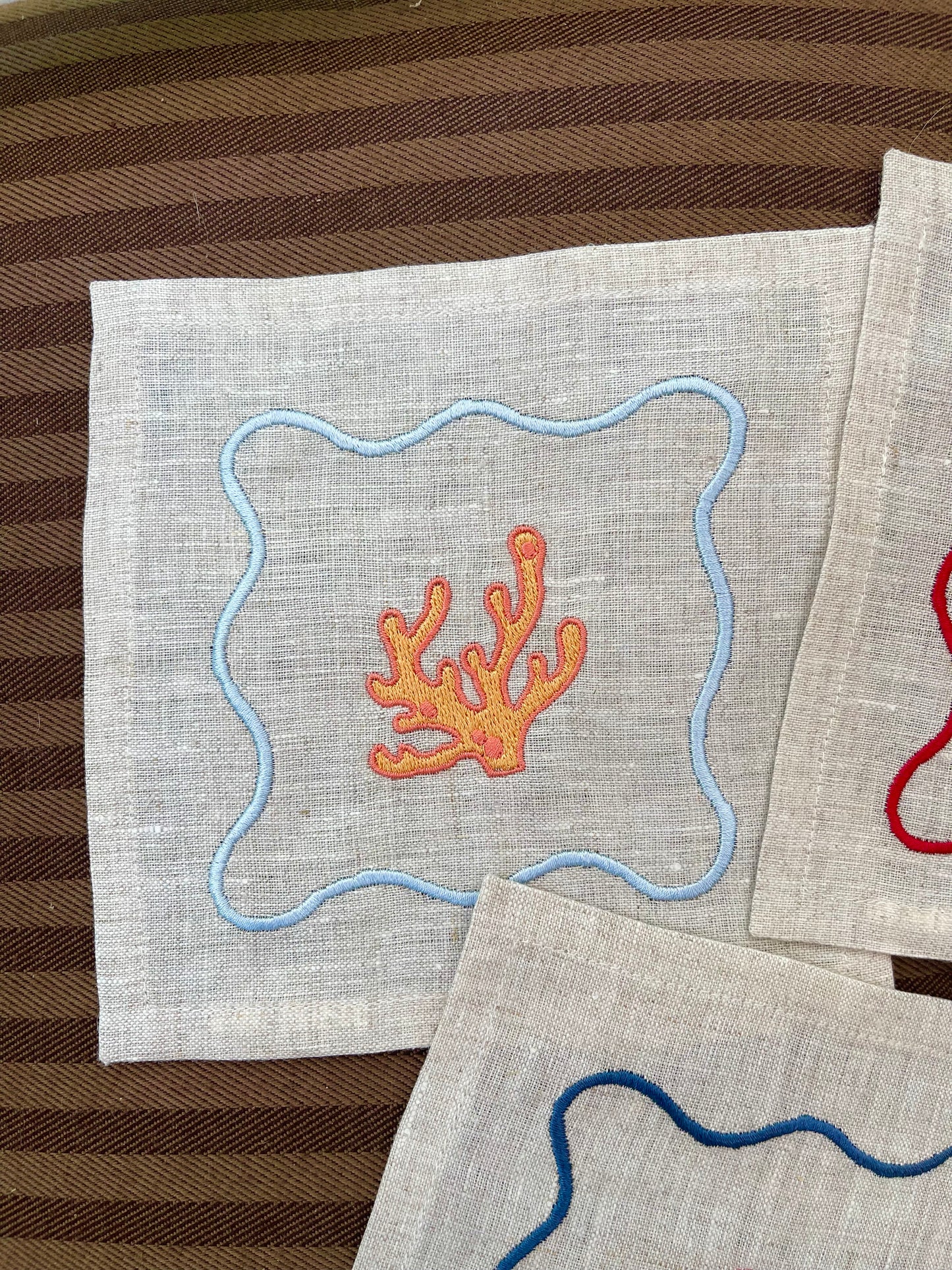 Framed Coastal Cocktail Napkins