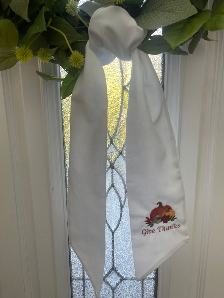 Give Thanks - Wreath Bow