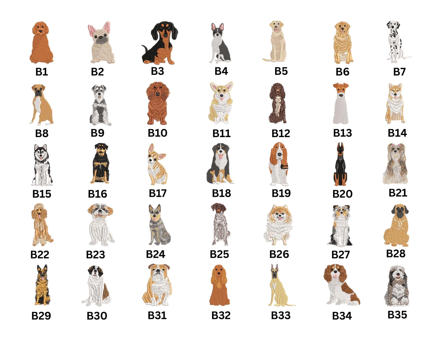 Embroidery Icons for Tote Bags
