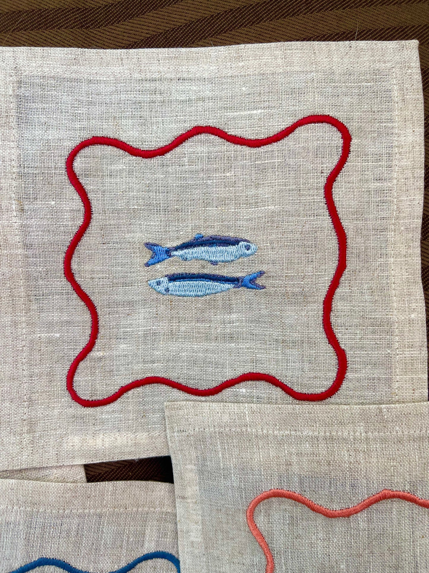Framed Coastal Cocktail Napkins