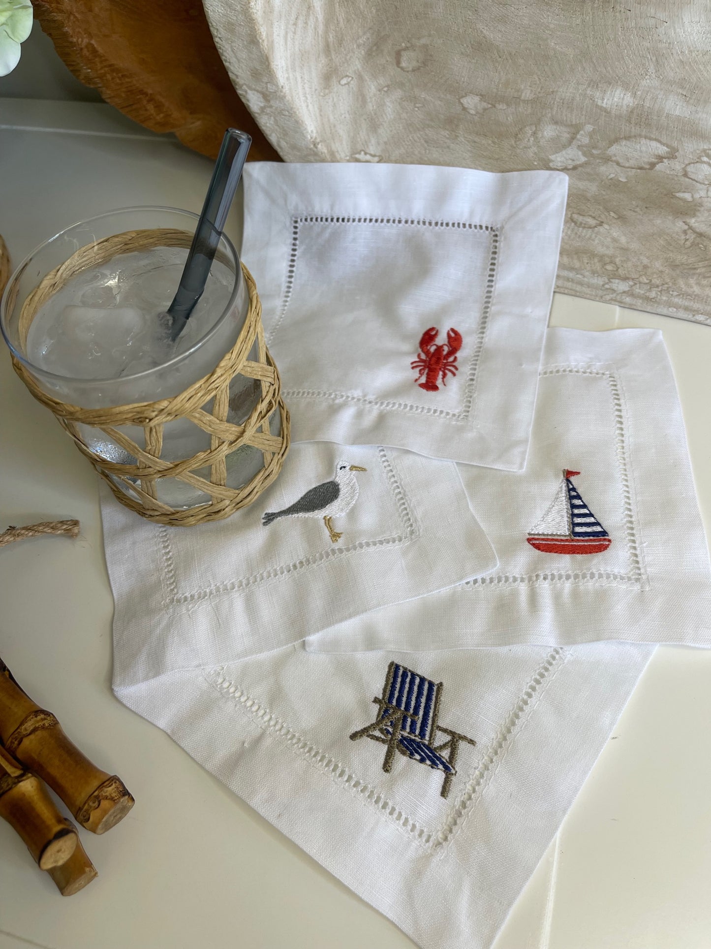 Coastal Grandma Collection Cocktail Napkins (Set of 4)