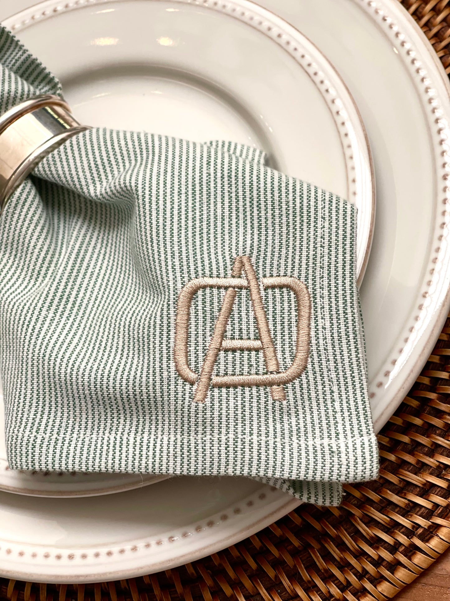 Modern Monogram Napkins (set of 4)