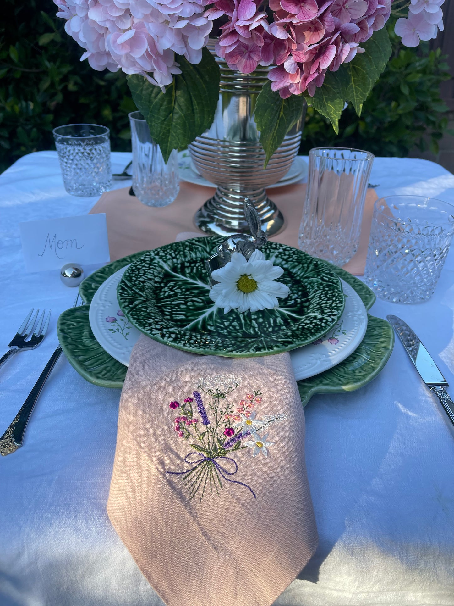 Wild Flower Bouquet Pink Napkin