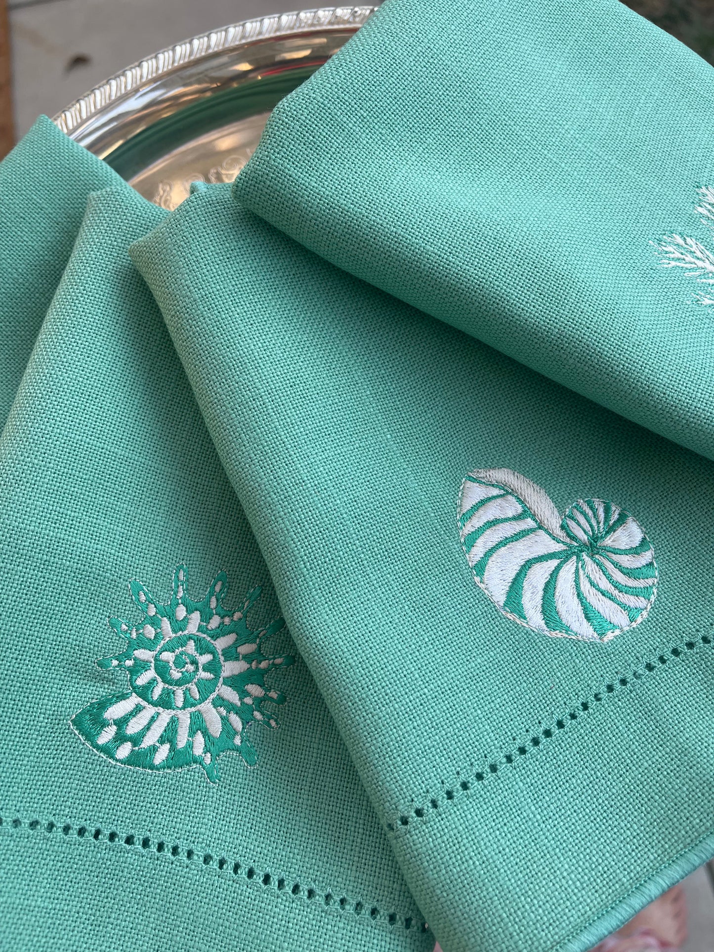 Sea shell Luncheon Napkins (set of 4)