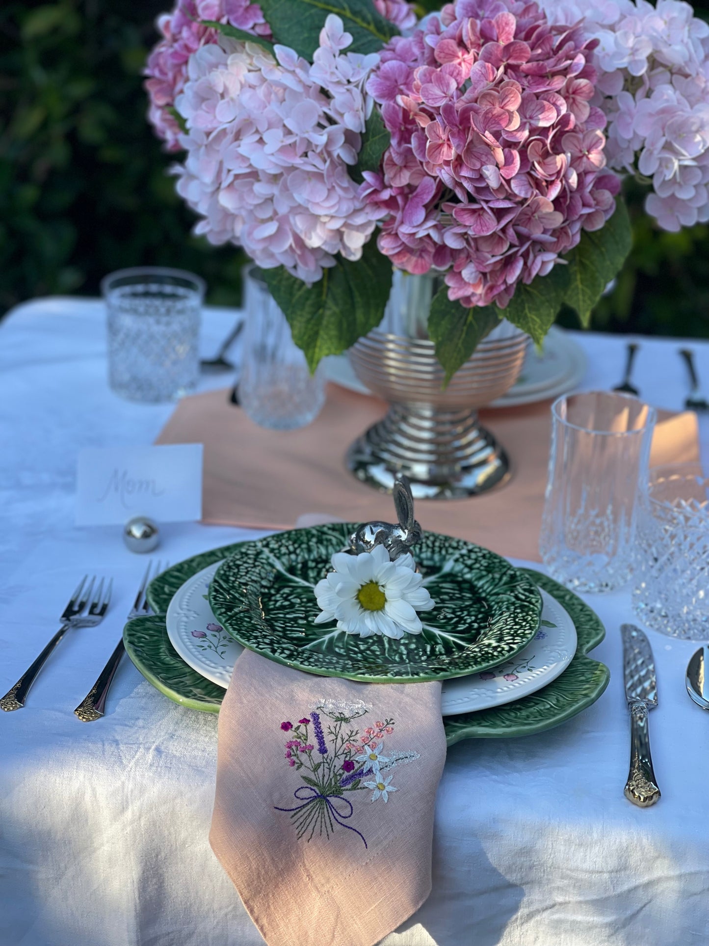 Wild Flower Bouquet Pink Napkin