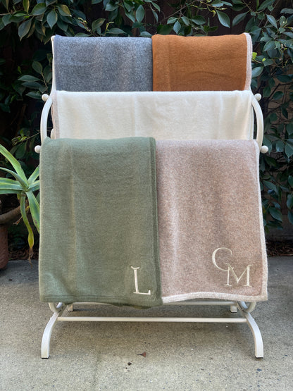 Wool Blend Throw Blanket