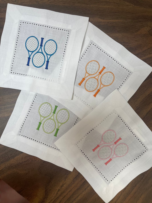 Colorful Tennis Napkins (set of 4)