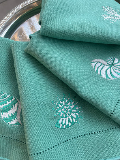 Sea shell Luncheon Napkins (set of 4)