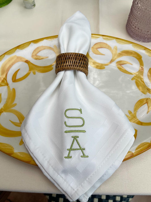 Classic Modern Monogram - Dinner Napkins