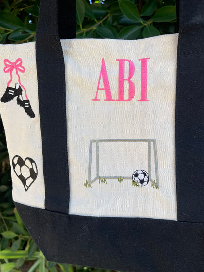 Girls Soccer Tote