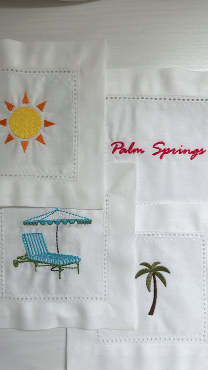 Palm Springs Cocktail Napkins (set of 4)