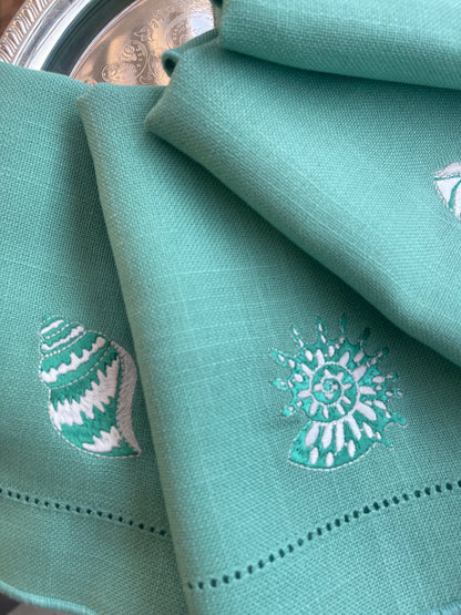 Sea shell Luncheon Napkins (set of 4)