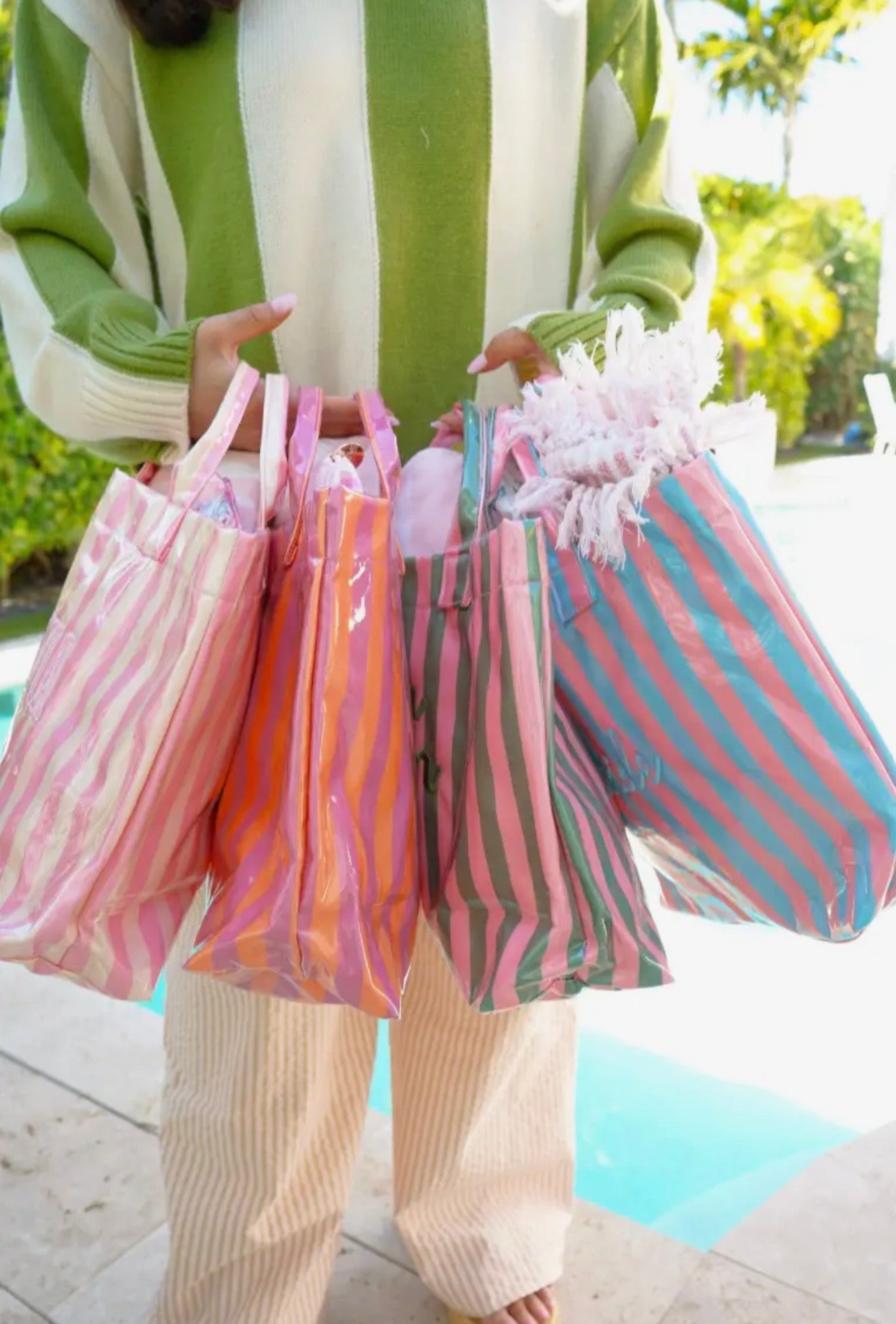 Cabana Clear Coat Tote