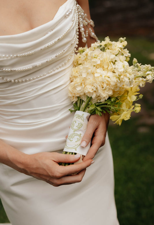 Monogrammed Bouquet Wrap