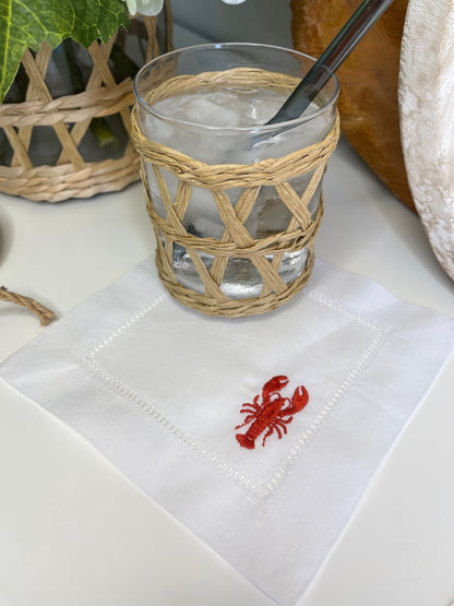 Lobster Cocktail Napkins (set of 4)