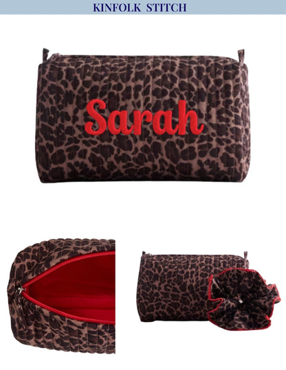 Quilted Pouch & Matching Hair Tie