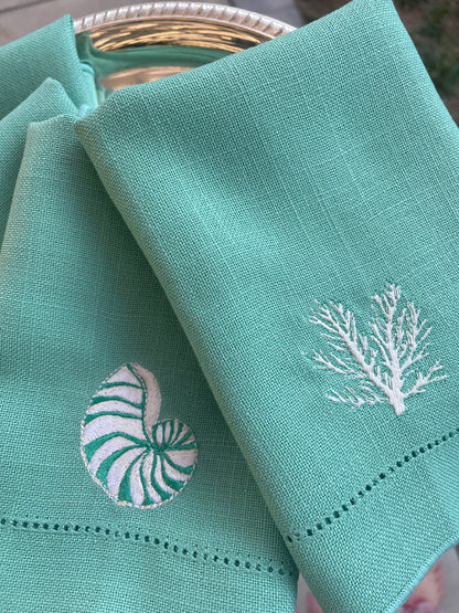 Sea shell Luncheon Napkins (set of 4)