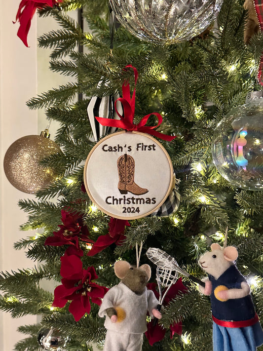 "My First Christmas" Ornament - Boot