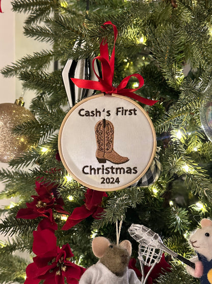 "My First Christmas" Ornament - Boot