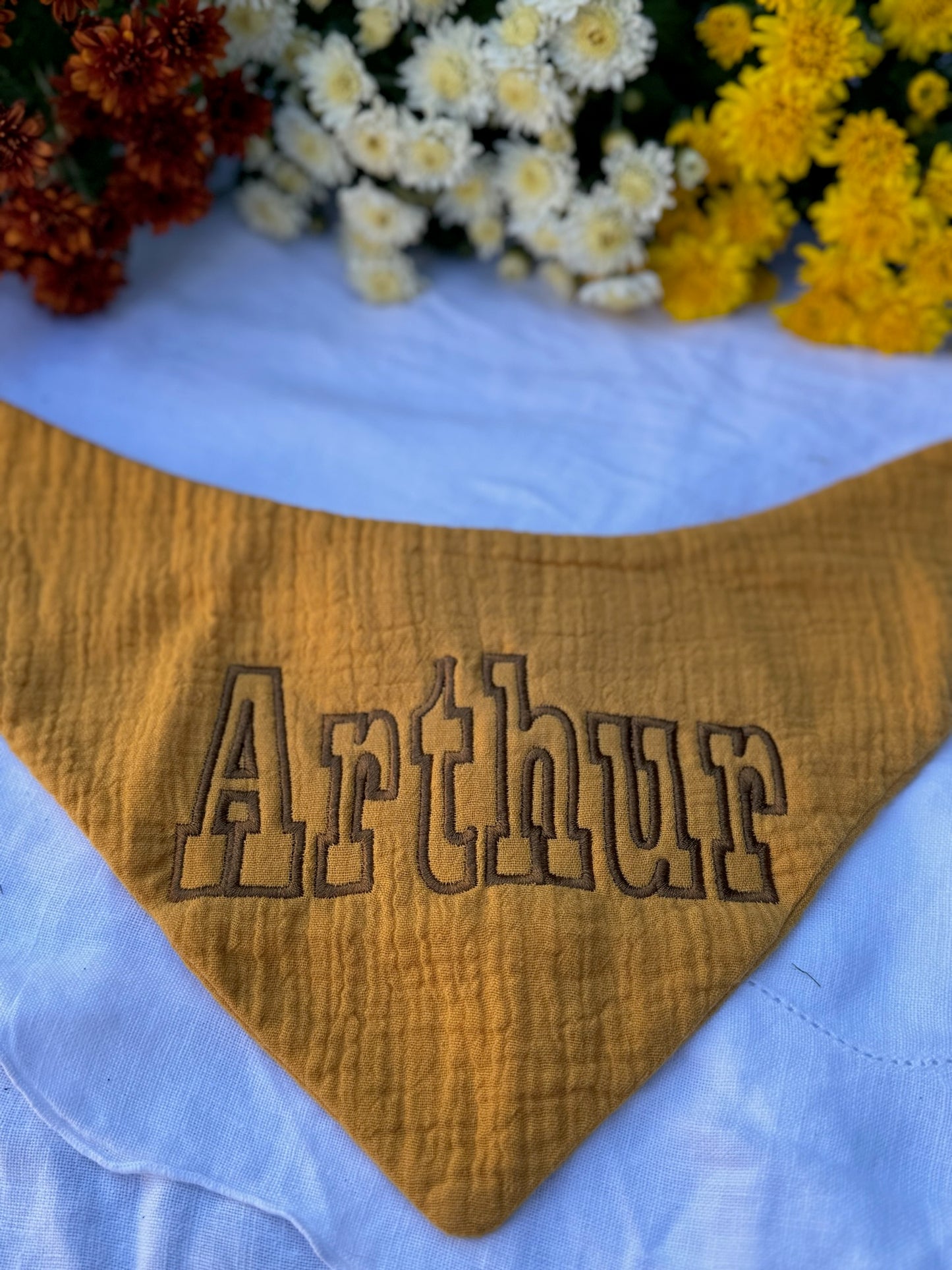 Personalized Muslin Bandana Bib