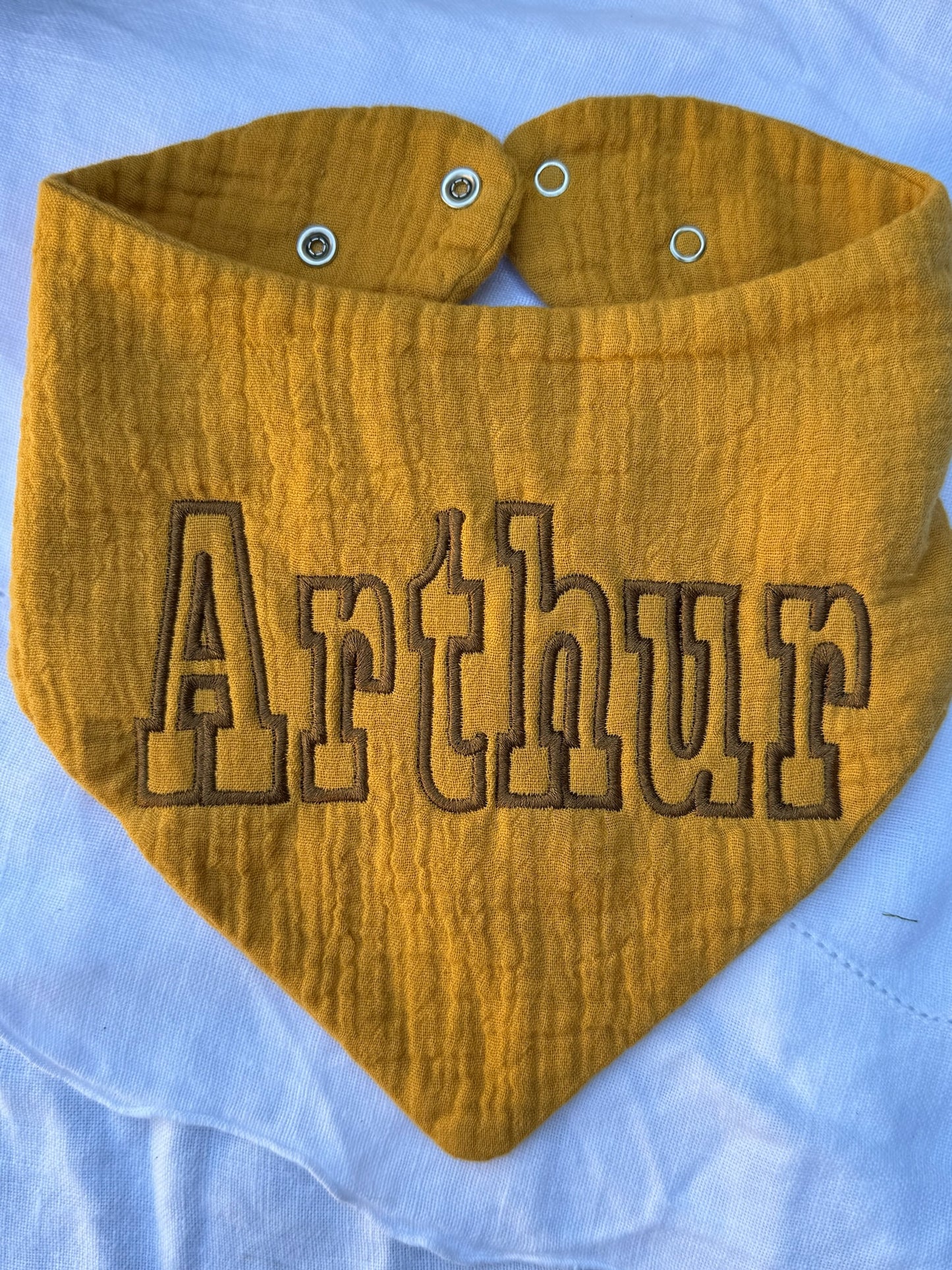 Personalized Muslin Bandana Bib