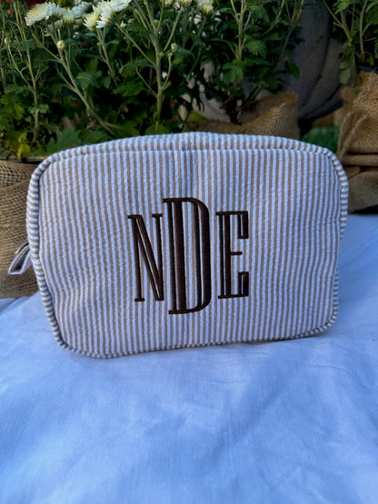 Monogramed Cosmetic Bag