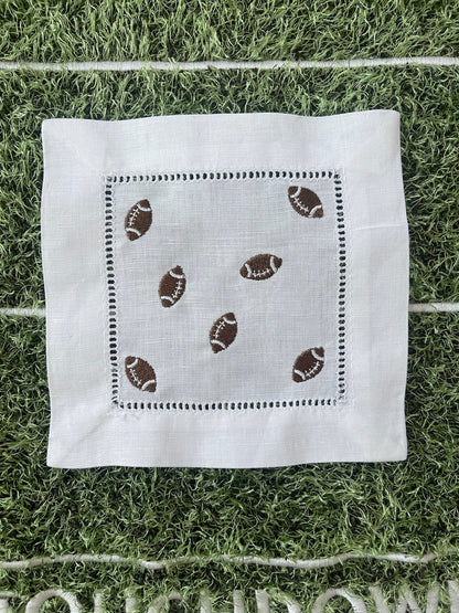 Mini Football Cocktail Napkin