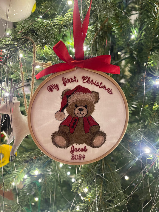 "My First Christmas" Bear Ornament