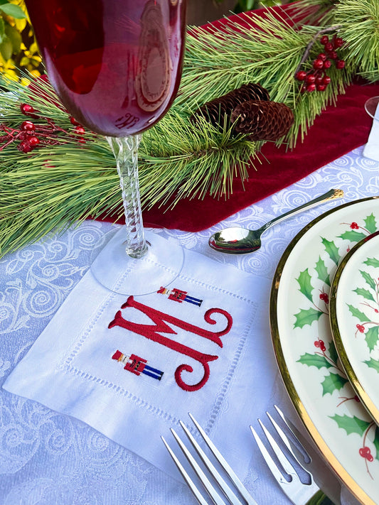 Nutcracker Monogram Cocktail Napkin (set of 4)