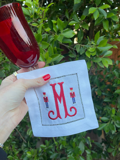 Nutcracker Monogram Cocktail Napkin (set of 4)