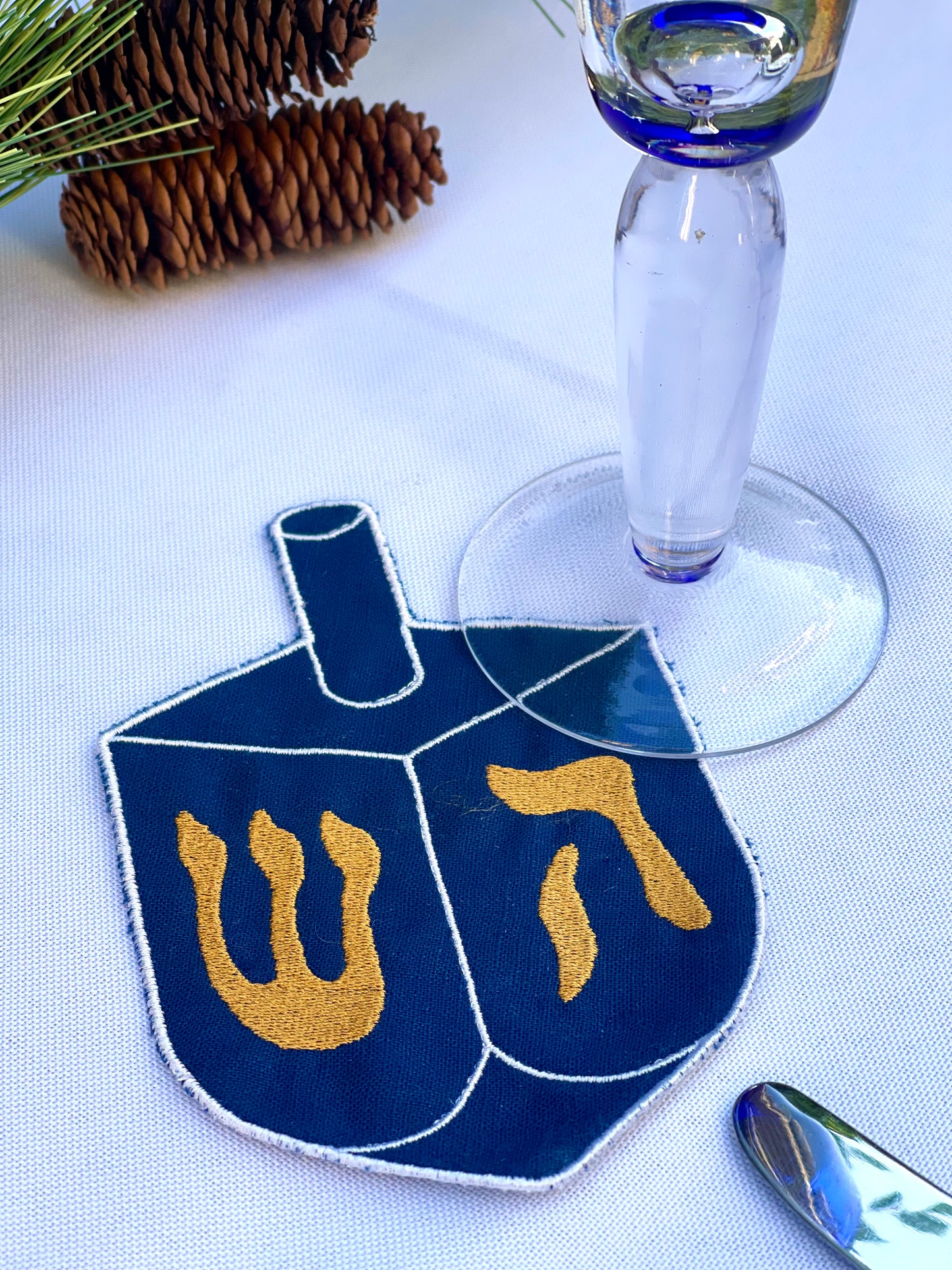 Dreidel Coasters (set of 4)