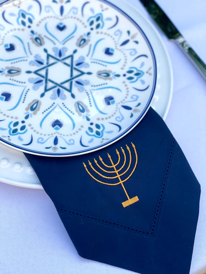 Menorah Dinner Napkin