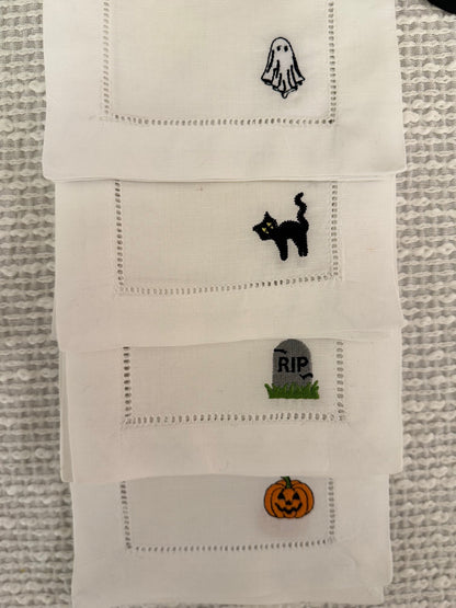 Jack-O'-Lantern Cocktail Napkin