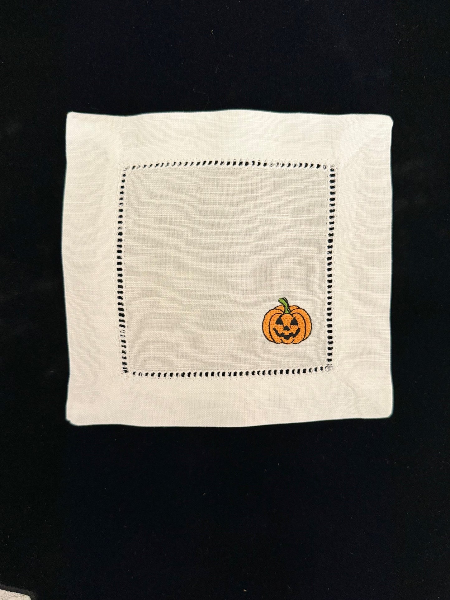 Jack-O'-Lantern Cocktail Napkin