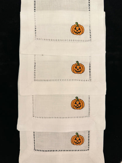 Jack-O'-Lantern Cocktail Napkin