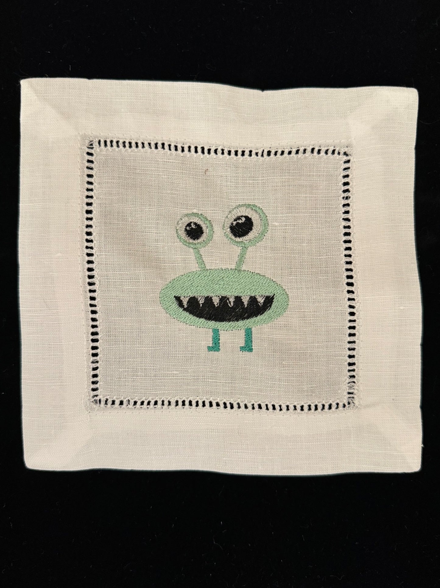 Green Monster Halloween Cocktail Napkin