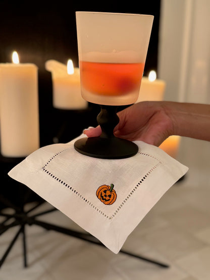 Jack-O'-Lantern Cocktail Napkin