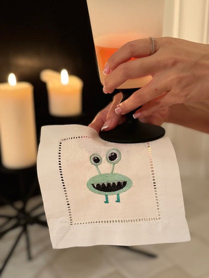 Monster Mash Cocktail Napkin Set (Set of 4)