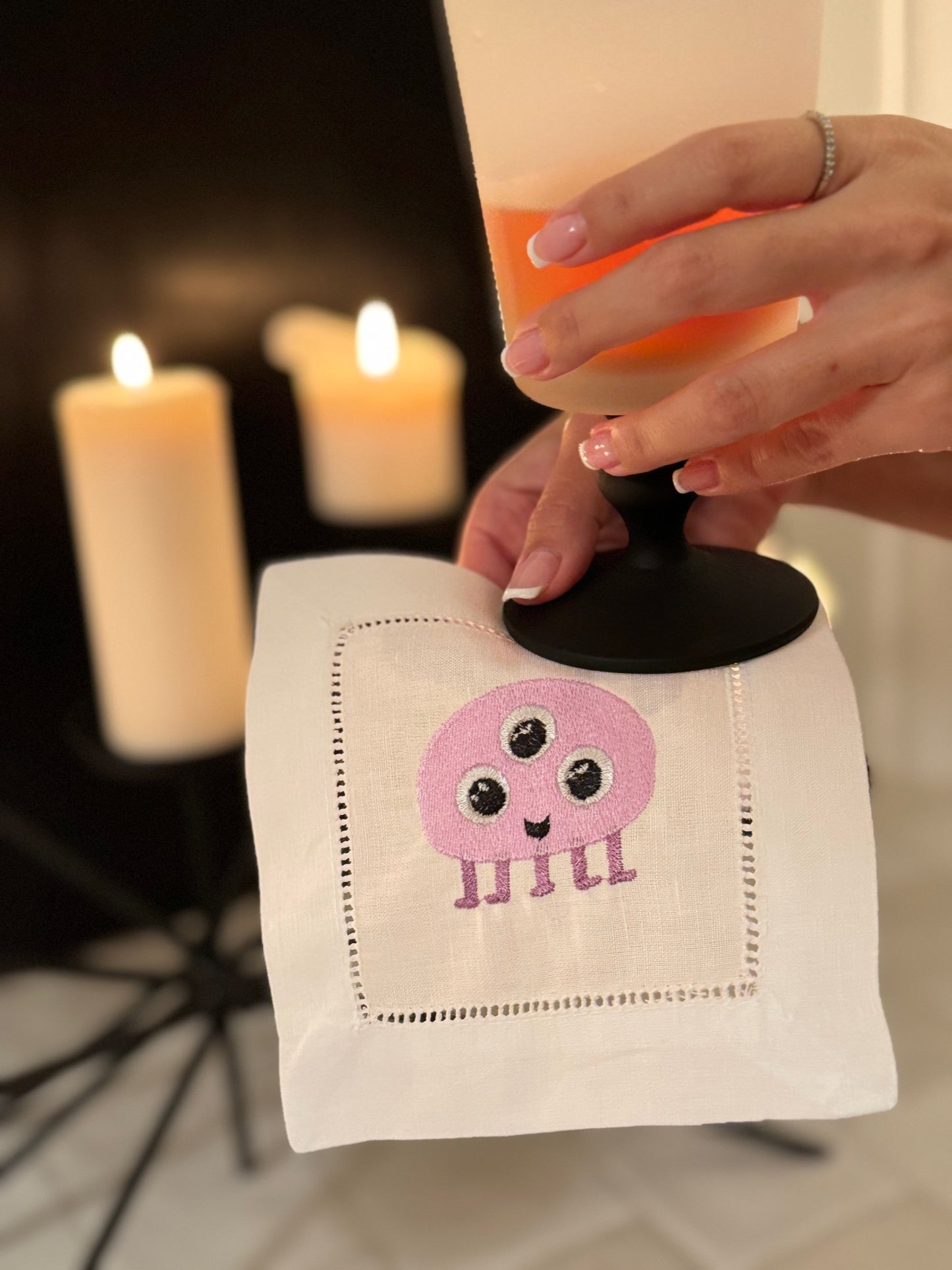 Monster Mash Cocktail Napkin Set (Set of 4)